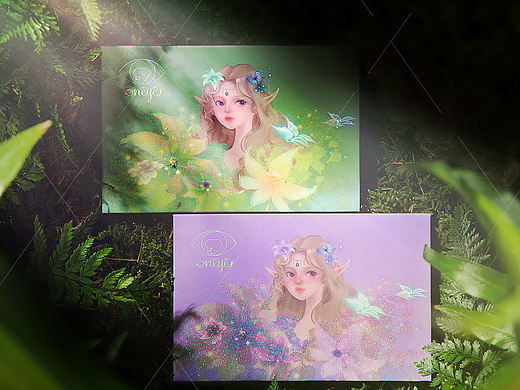 森林系眼影盘拍摄案例