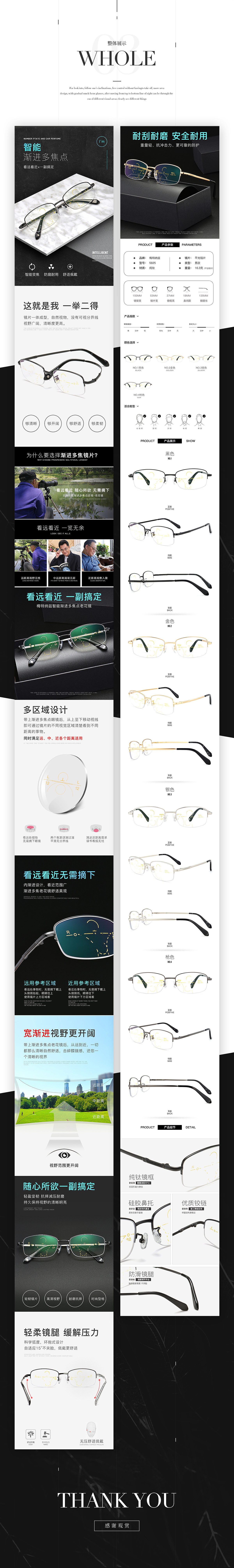 淘宝天猫渐进多焦点老花光学眼镜架产品拍摄详情页制作（图ZMTEzMTU3NTE2） - 电商 - 站酷设计师飞视觉商业摄影原创素材 - 站酷ZCOOL