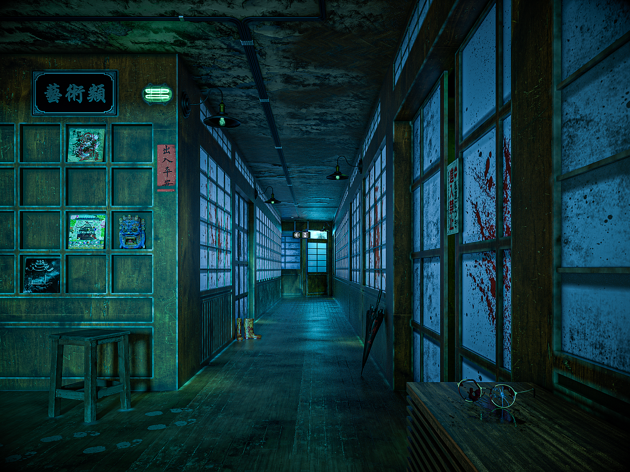 密室场景建模渲染（图ZMjk0MjcyMTY0） - 场景 - 站酷设计师YoungZibet原创素材 - 站酷ZCOOL