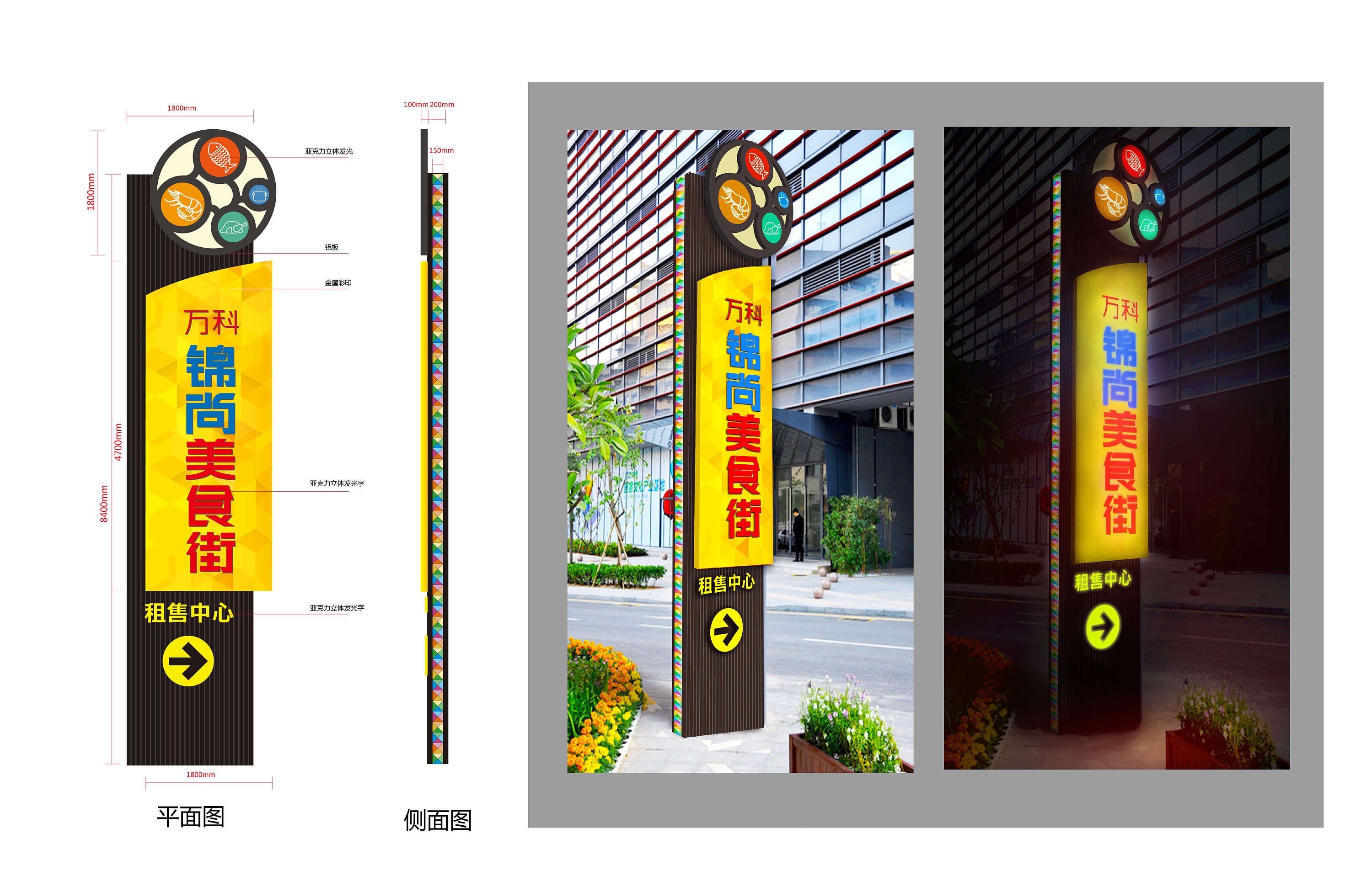 桁架,地产户外广告,导视