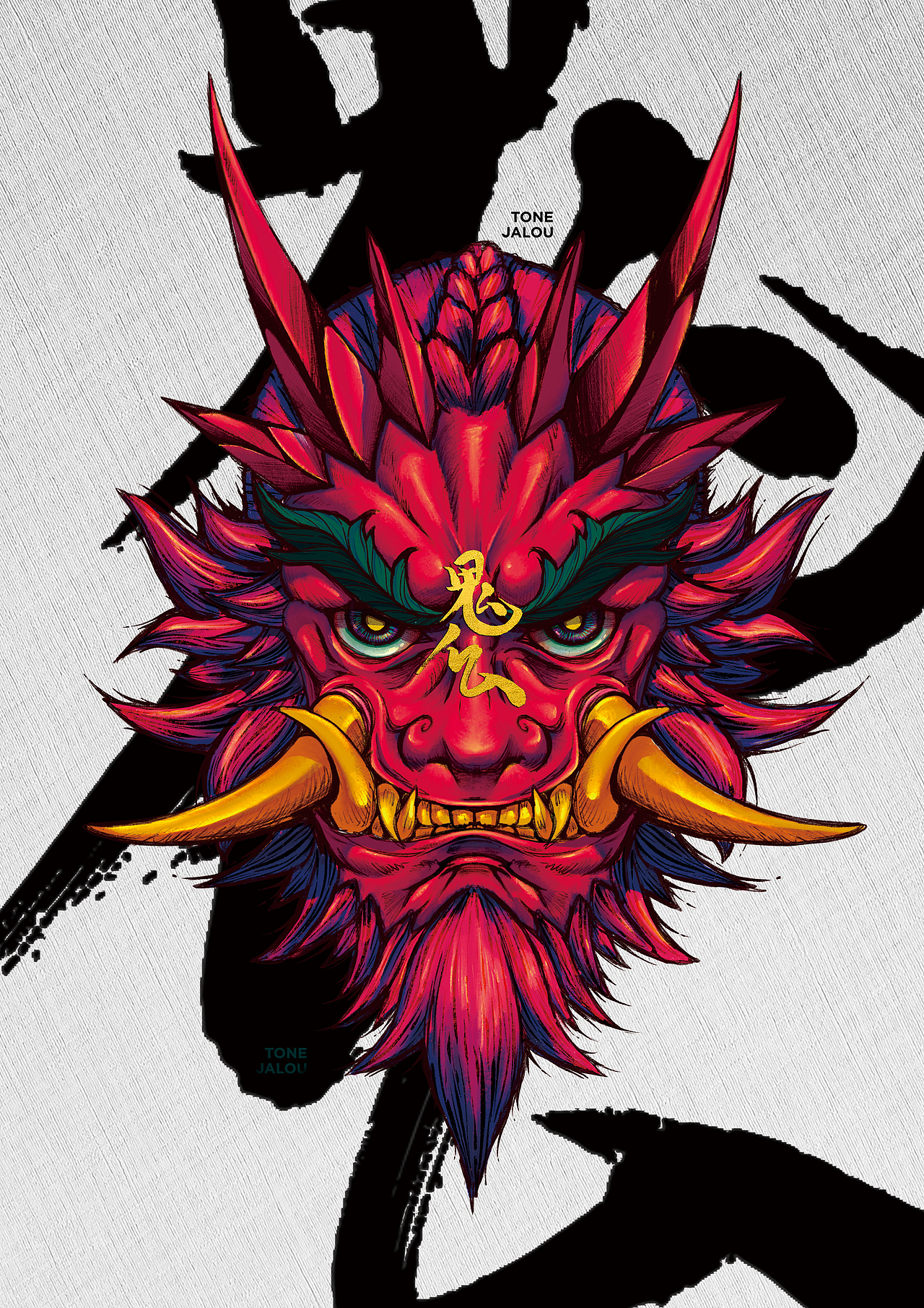 鬼仏（图ZMTUyODUxNzI4） - 商业插画 - 站酷设计师JALOUTONE原创素材 - 站酷ZCOOL