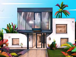 噪点插画