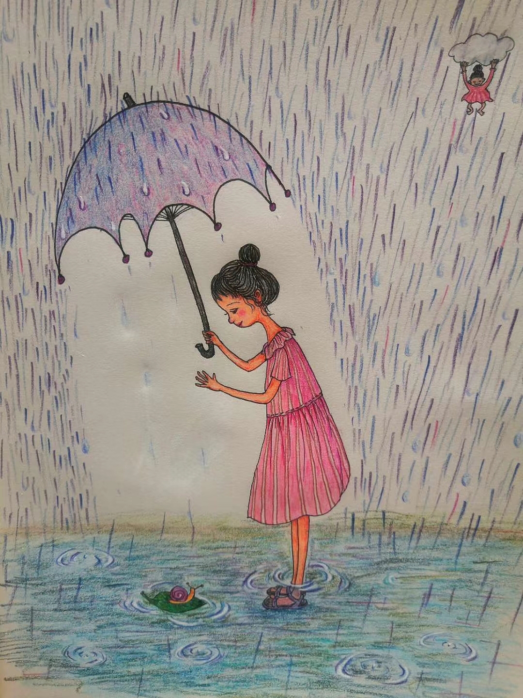 以前的彩铅手绘