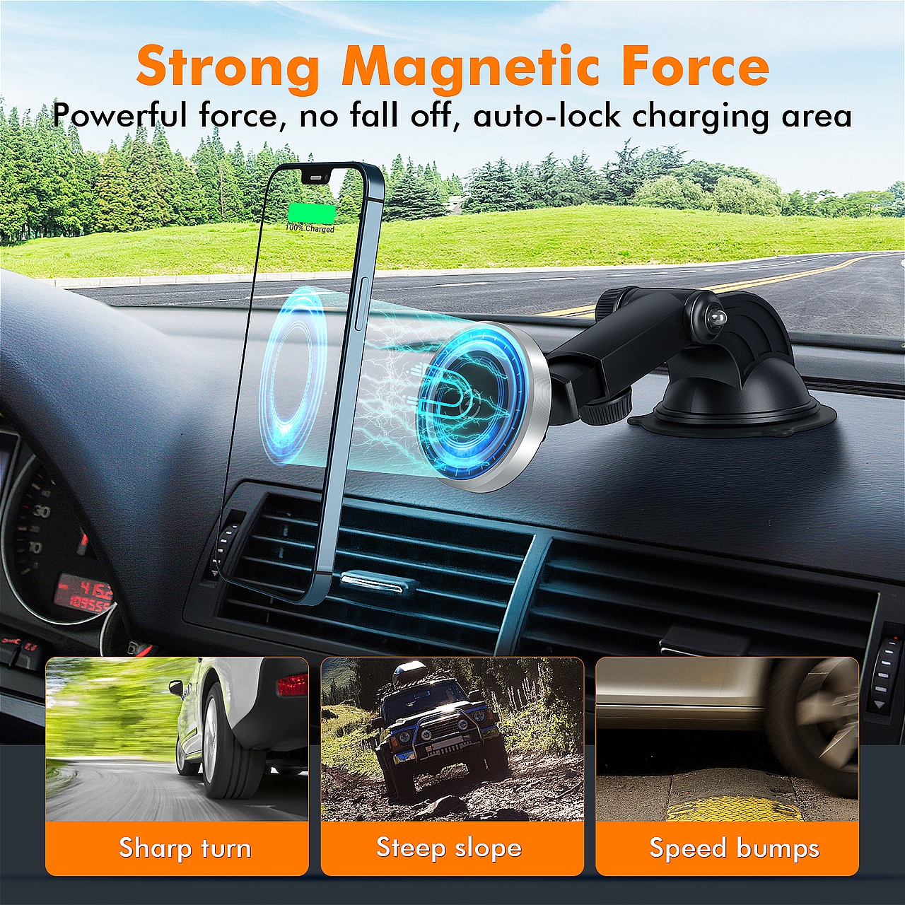 亚马逊主图设计+亚马逊A+设计 车载无线充（图ZMjQzMzIxMDI4） - 产品摄影 - 站酷设计师聚豪传媒原创素材 - 站酷ZCOOL