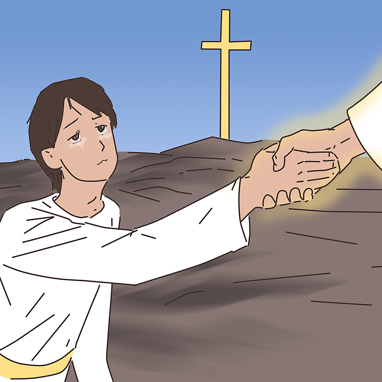 原来这一切都是天父的旨意,祂不救拔天使也不拯救动物,他定意将救恩赐