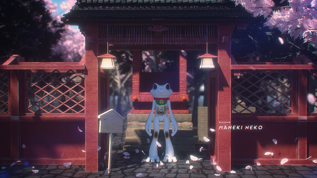 青蛙手办场景