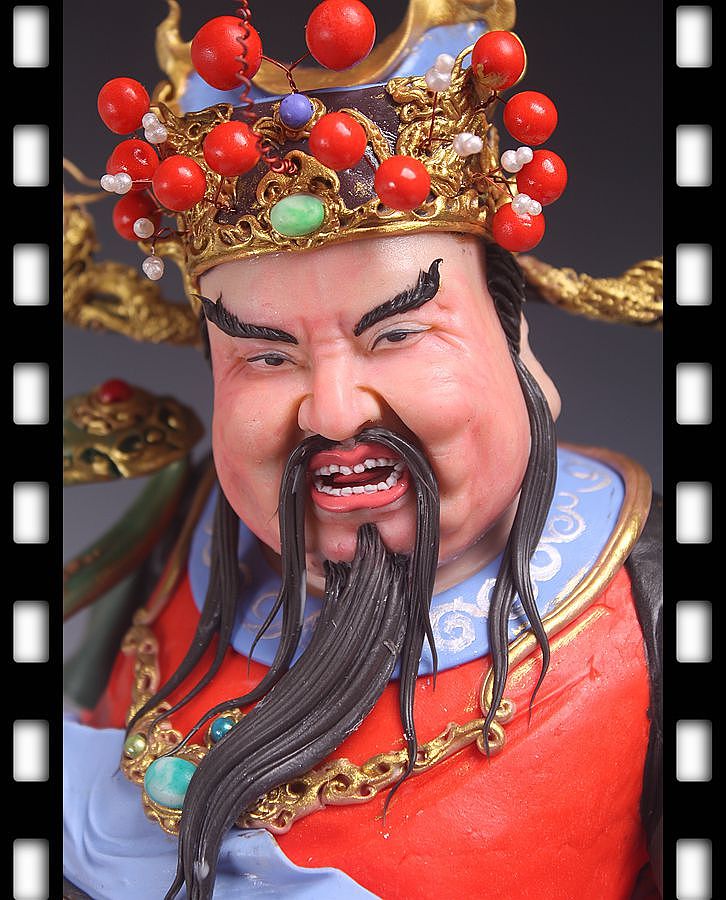 贺加贵面塑软陶（财神）（图ZNjk0NjE1OTY=） - 手办/模玩 - 站酷设计师贺加贵3D翻糖原创素材 - 站酷ZCOOL