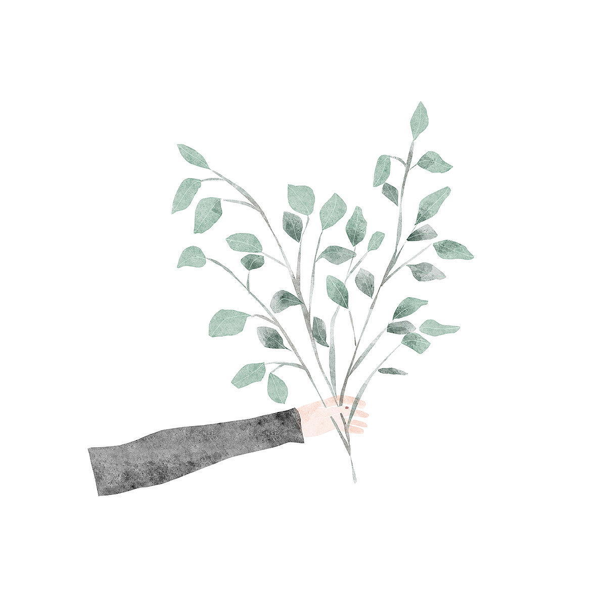 爱之花语（图ZMjM0MTk1NTc2） - 艺术插画 - 站酷设计师山里小七原创素材 - 站酷ZCOOL