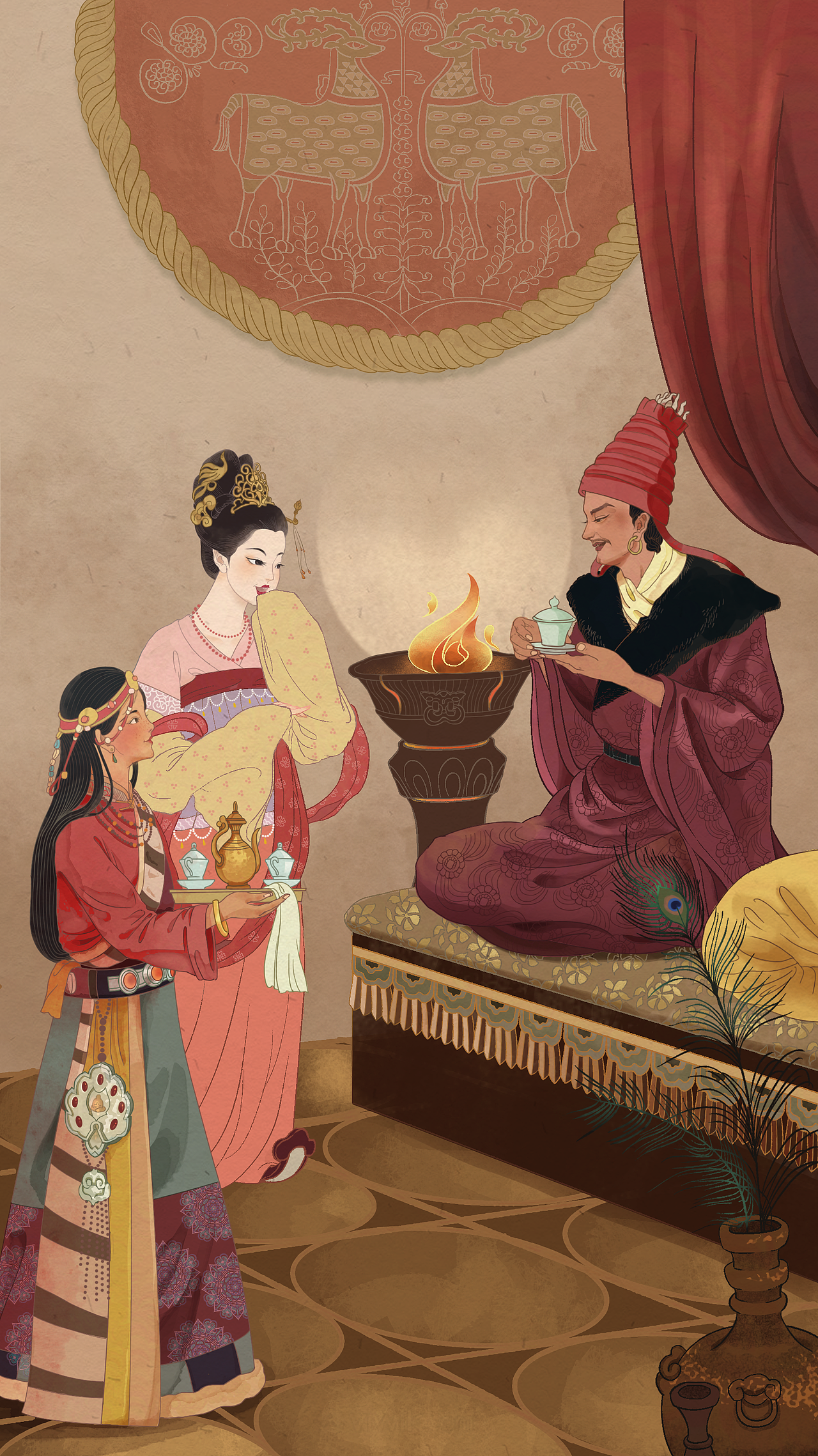 近来画的古风画