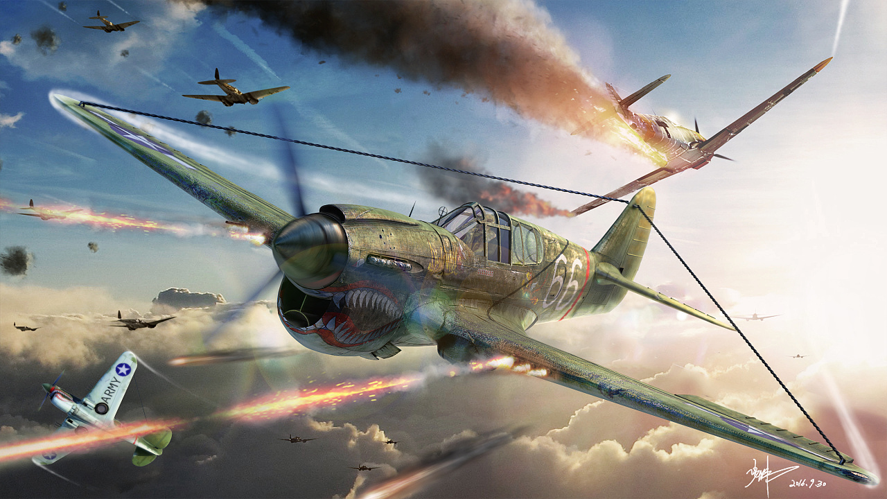 二战——飞虎队p40战斗机