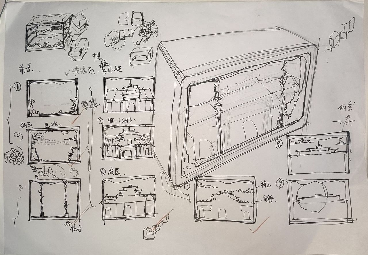 亳州花戏楼纸雕灯文创设计