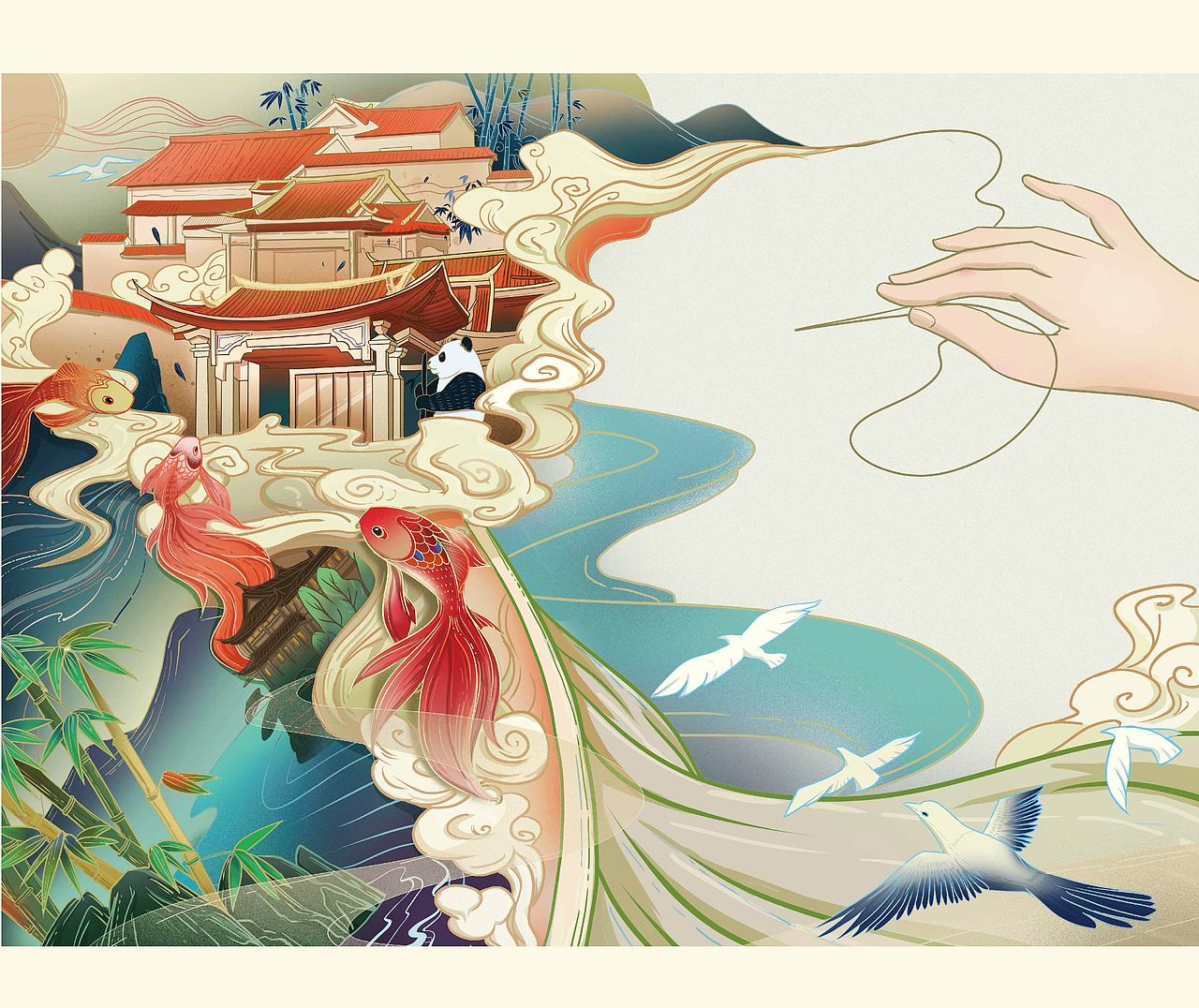 融创西南插画（图ZMTUwNDI2MzAw） - 商业插画 - 站酷设计师白山鸣原创素材 - 站酷ZCOOL