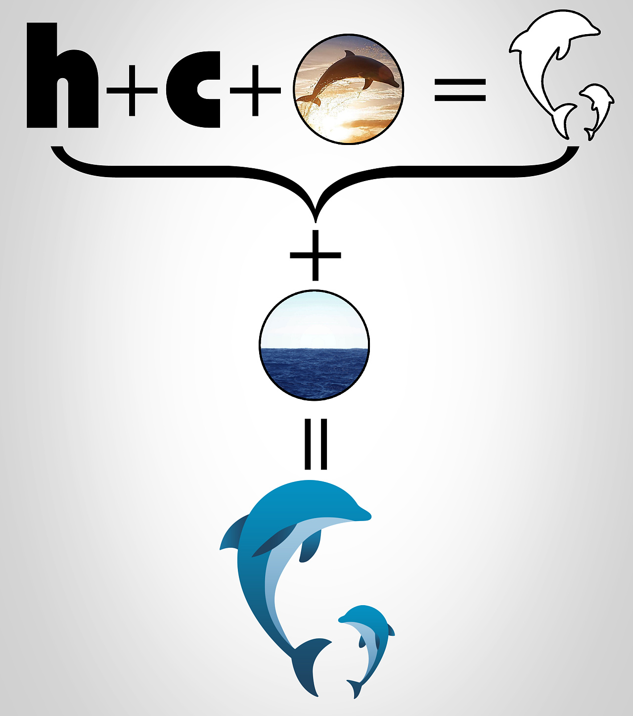 海豚是海洋公园里必有的动物,用海豚可以代表一个海洋公园,然后最好