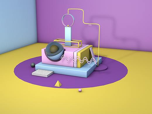C4D练习（个人主页-ZNDM3NTQ0NzY=） - 建筑/空间 - 站酷设计师漯誠原创素材 - 站酷ZCOOL