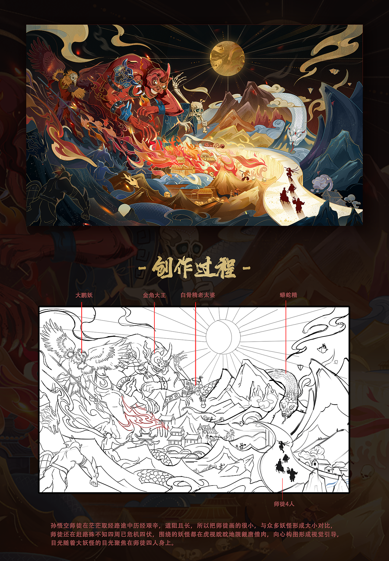 西游记——西天取经 原创插画kv