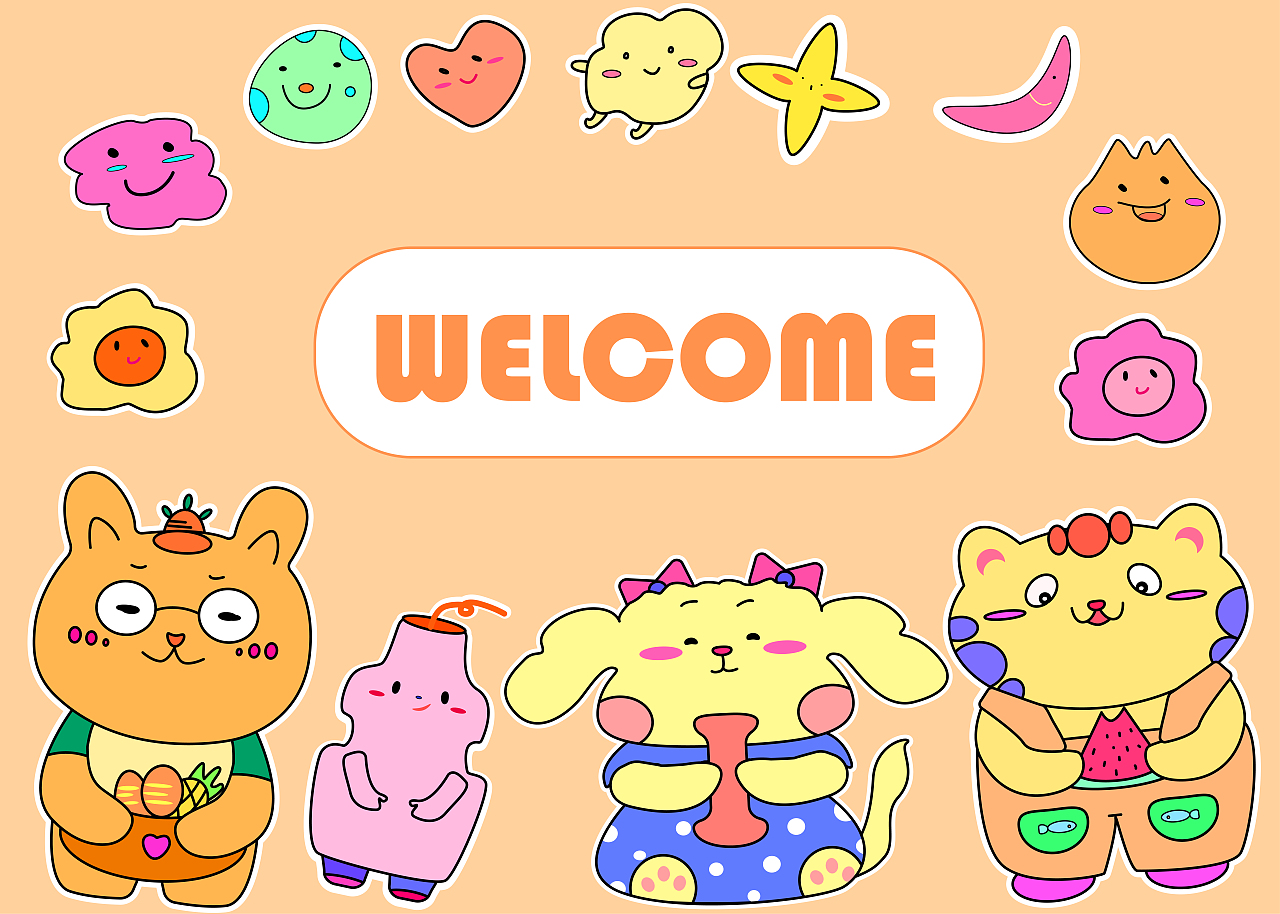 插画打卡——可爱小人