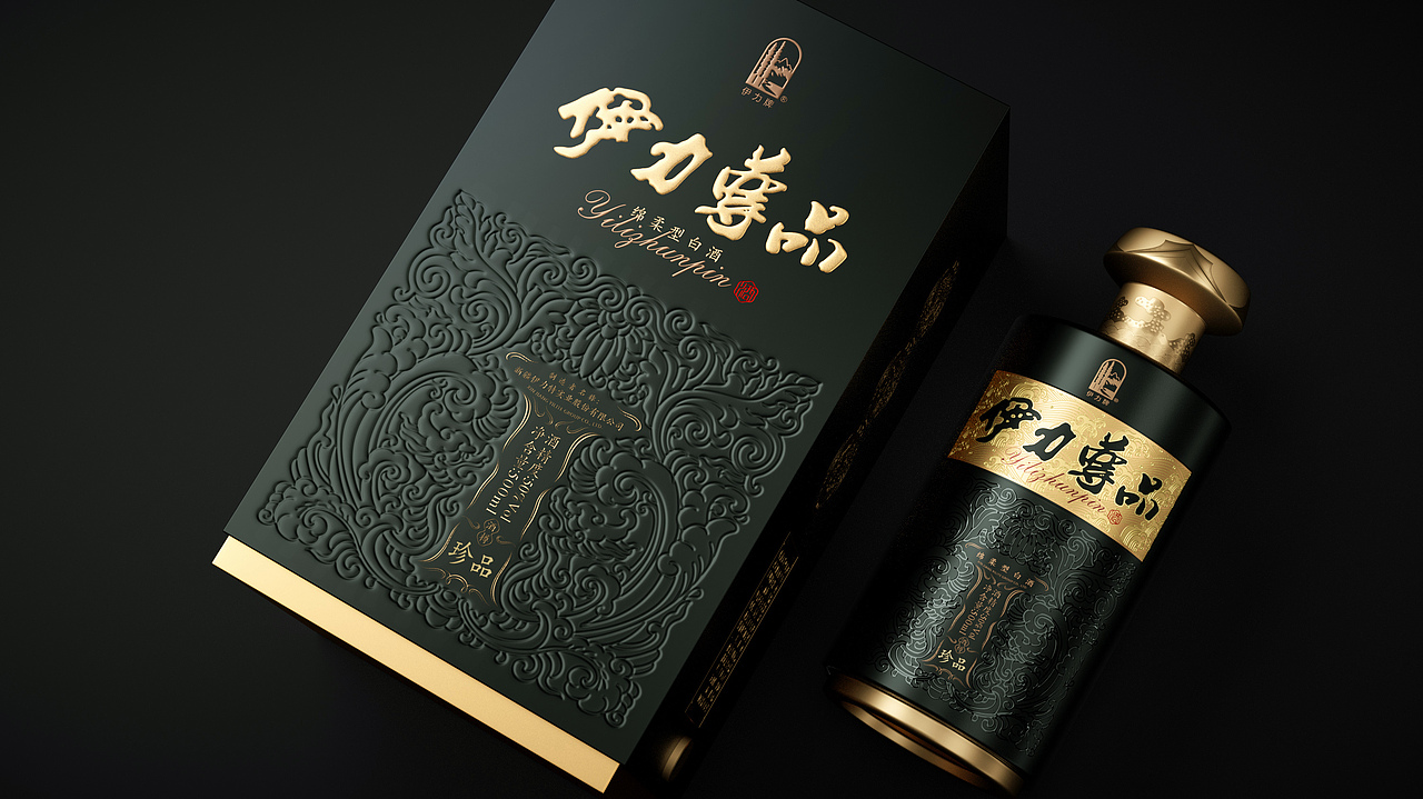 伊力尊品 白酒包装设计（图ZMzIyMDQ1MDU2） - 包装 - 站酷设计师闲云野乐原创素材 - 站酷ZCOOL