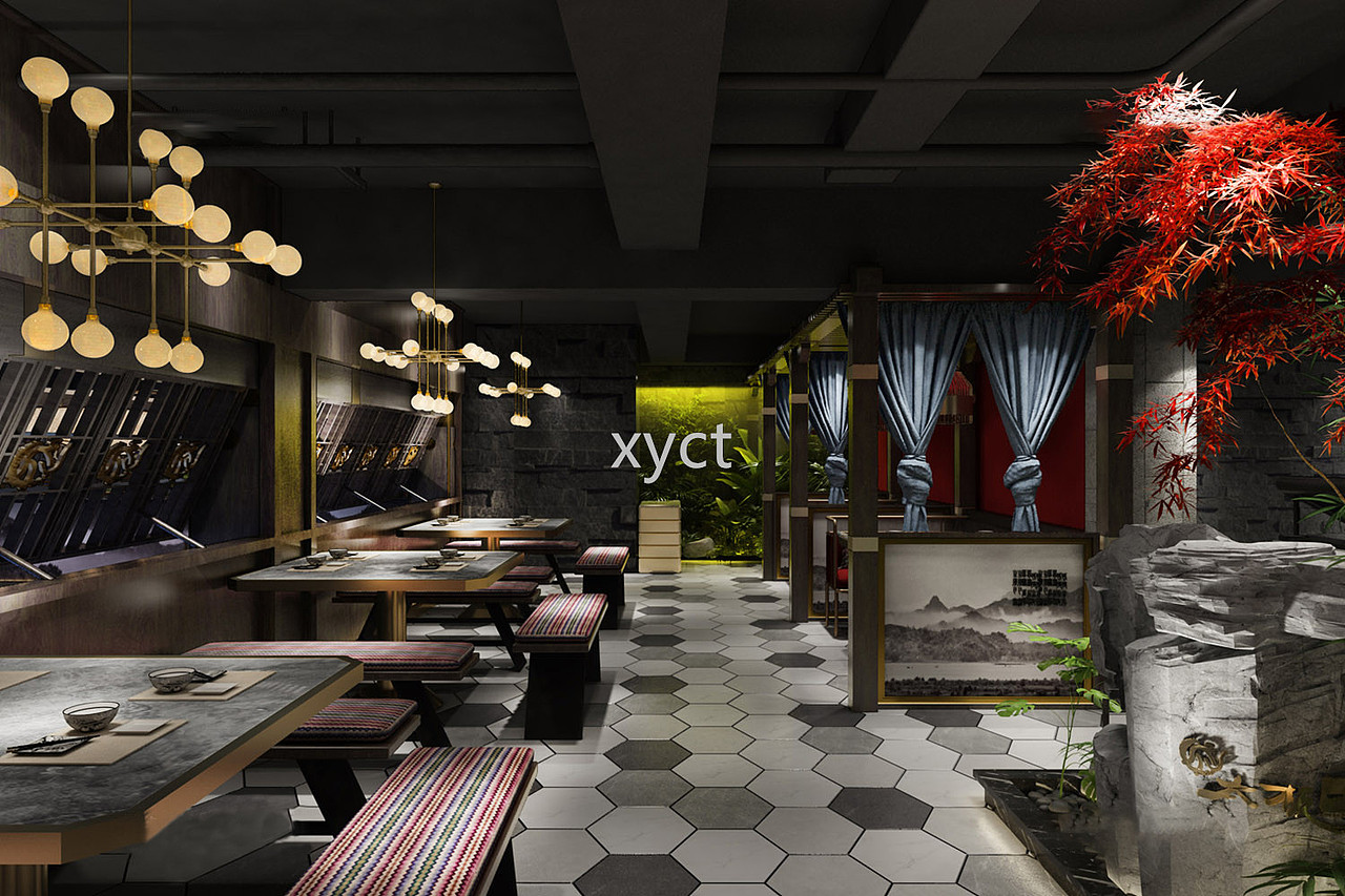 餐饮店设计——以食为名 以色为味 以莫为香（图ZMzQwNTU4Nzk2） - 酒店餐饮设计 - 站酷设计师夏沁呀原创素材 - 站酷ZCOOL