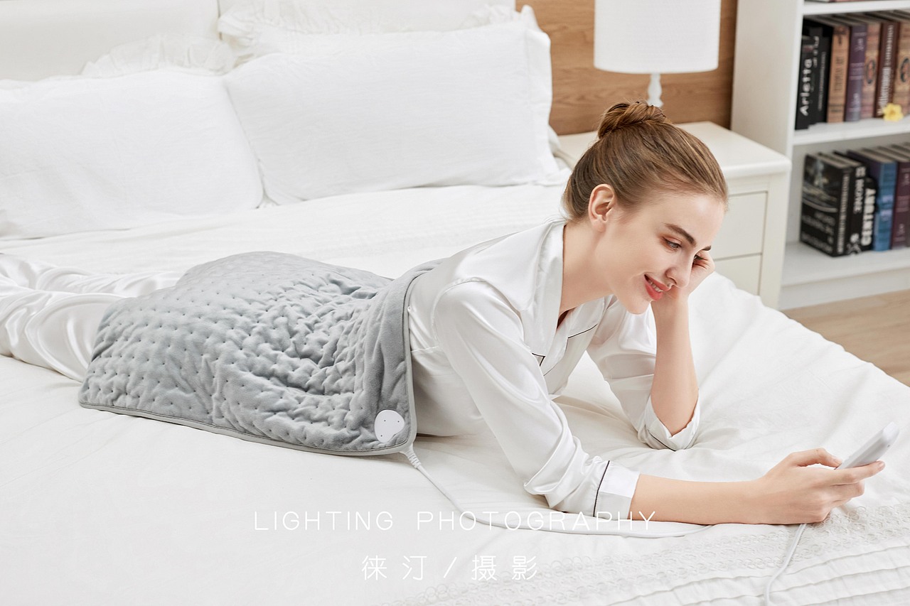 亚马逊产品图拍摄,毯子披肩拍摄,护肩模特图摄影