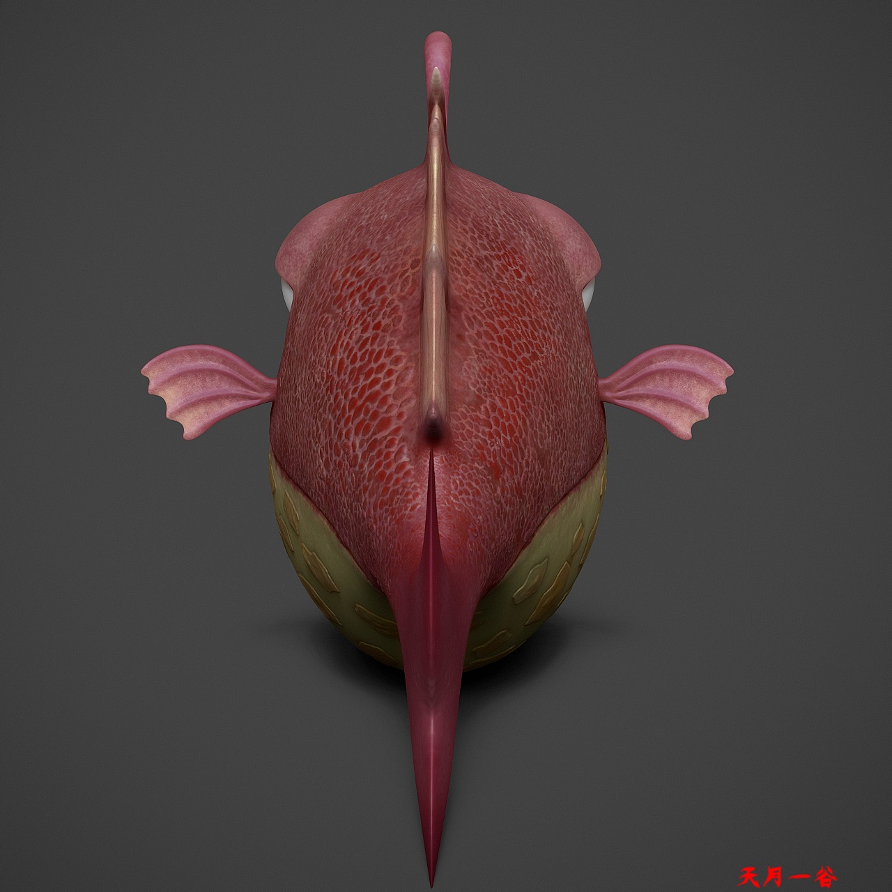 卡通风格灯笼鱼