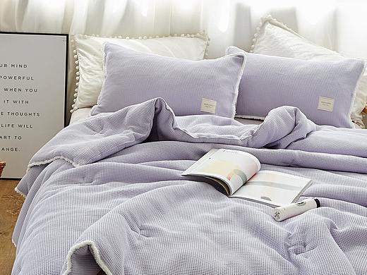 家纺家居华夫格被子拍摄