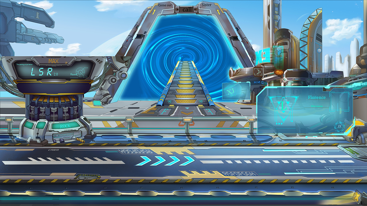 科技横版|插画|游戏原画|离九 - 原创作品 - 站酷 (zcool)