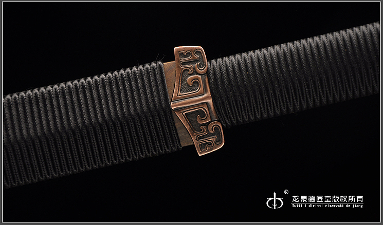 德匠堂宝剑-龙泉刀剑-紫铜装龙渊汉剑(DJ-2660)