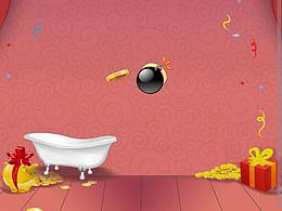 h5小游戲金豬送福，拖動接物品類游戲