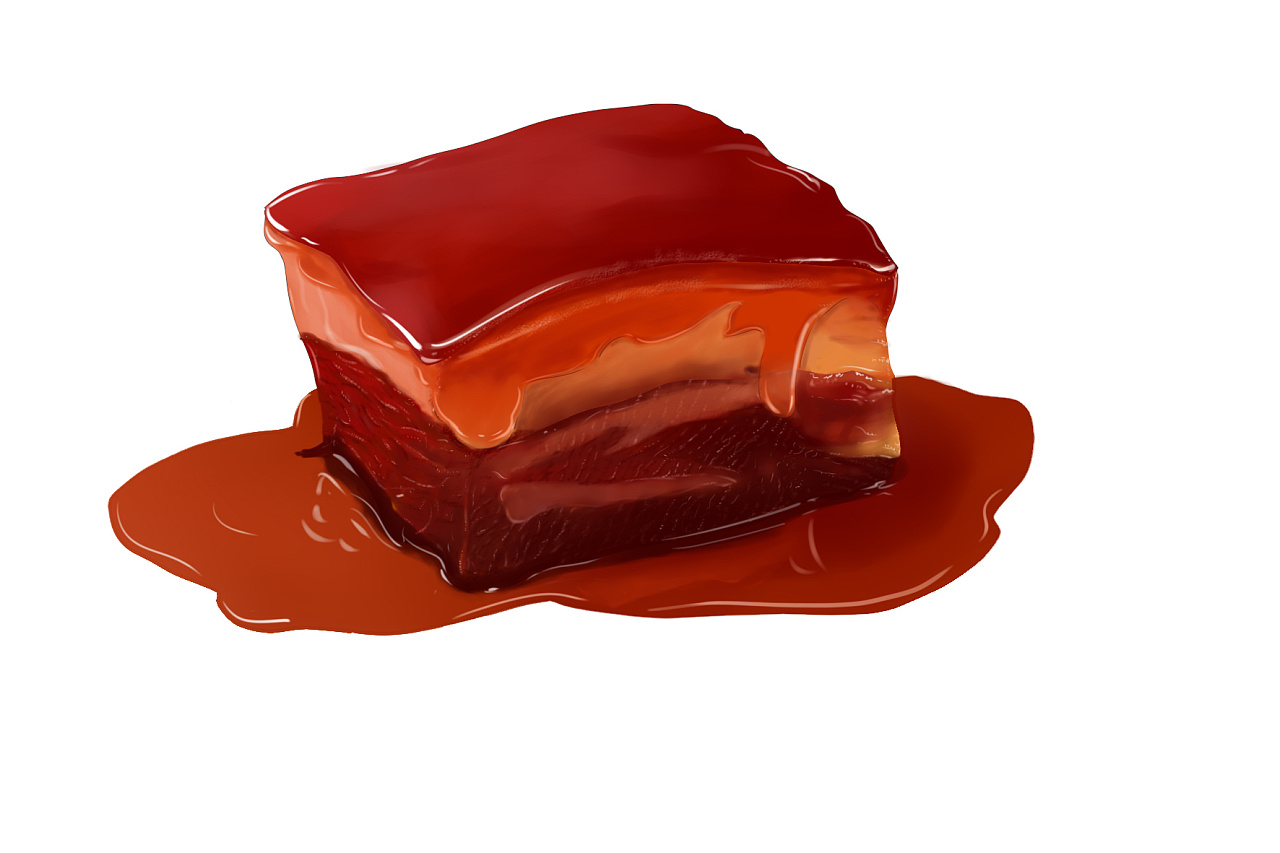 东坡肉|插画|创作习作|龙咚锵 - 原创作品 - 站酷 (zcool)