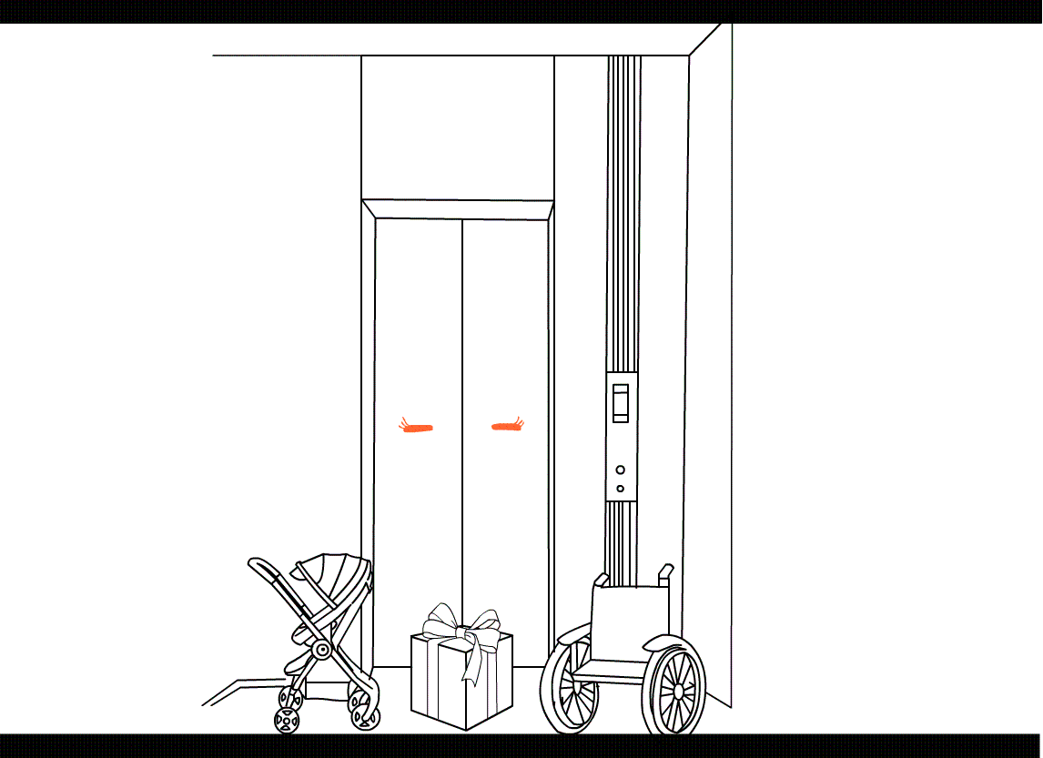 电梯事件（图ZNjg4NTk2ODA=） - 宣传物料 - 站酷设计师粉豆豆的猫原创素材 - 站酷ZCOOL