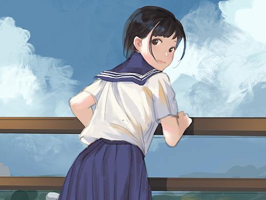 三月绿荫下的时光（个人主页-ZMjY3NjM5NzI=） - 创作习作 - 站酷设计师蓝田子规原创素材 - 站酷ZCOOL