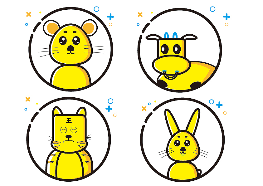 十二生肖（图ZMTE1NTI3MjA4） - IP形象 - 站酷设计师LCCcrazy原创素材 - 站酷ZCOOL