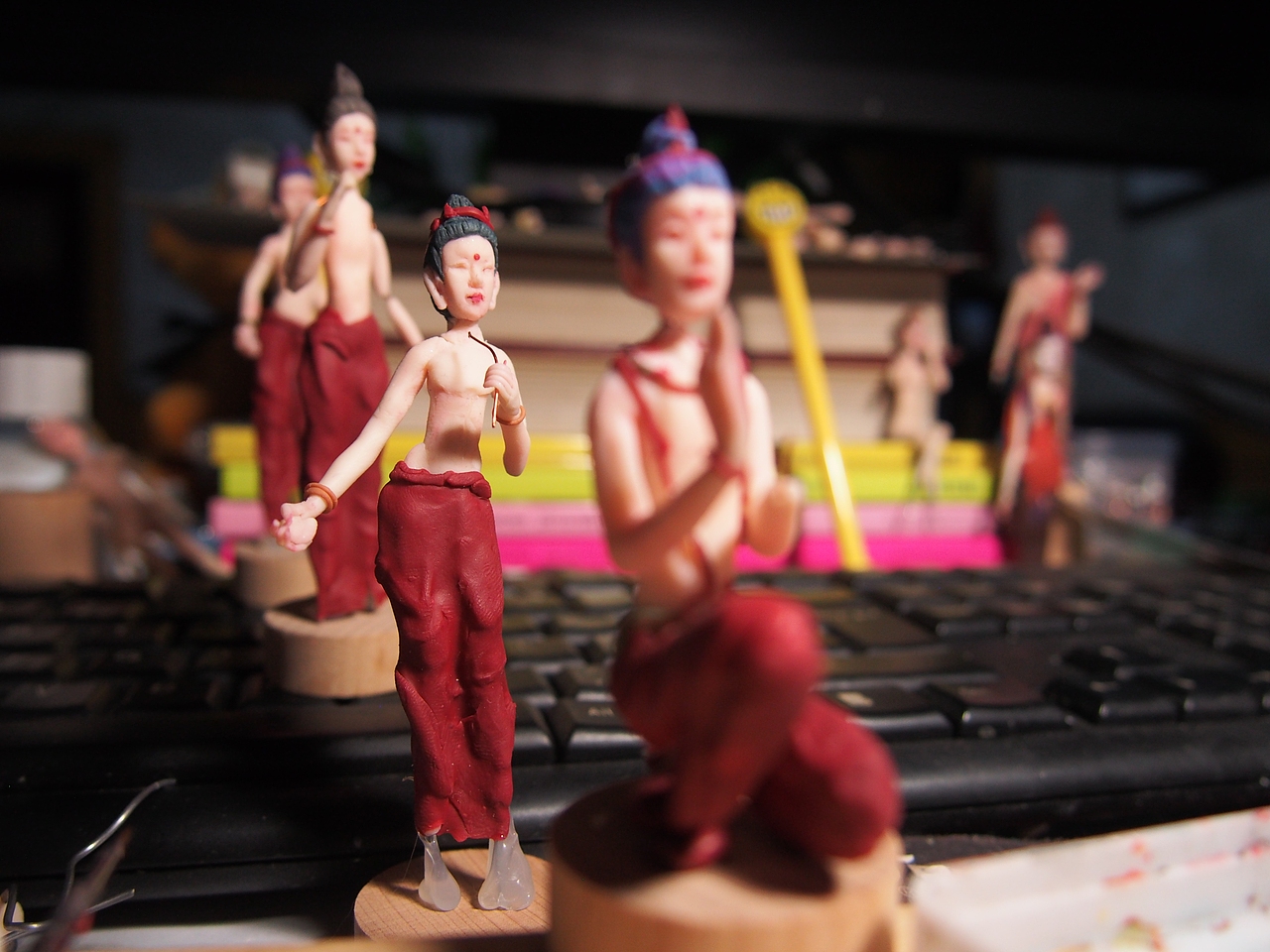 2018-9月 软陶迷你佛像（图ZMTI5MjEzODMy） - 手办/模玩 - 站酷设计师帅琪_wang原创素材 - 站酷ZCOOL