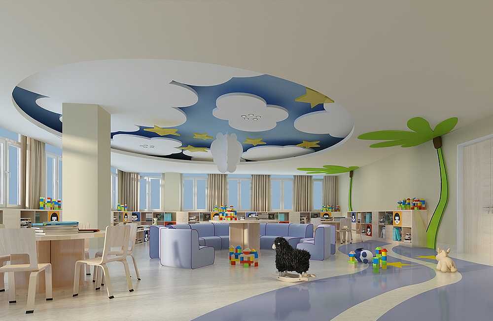 郑州蓓蕾早教中心装修设计案例效果图