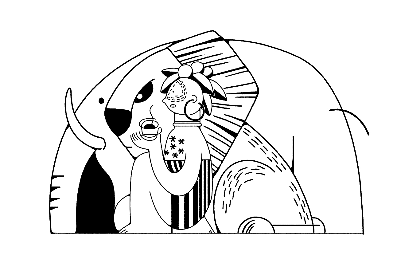 一组为非洲咖啡品牌做的创意插画（图ZMzUzODc4MDky） - 商业插画 - 站酷设计师呱呱_原创素材 - 站酷ZCOOL