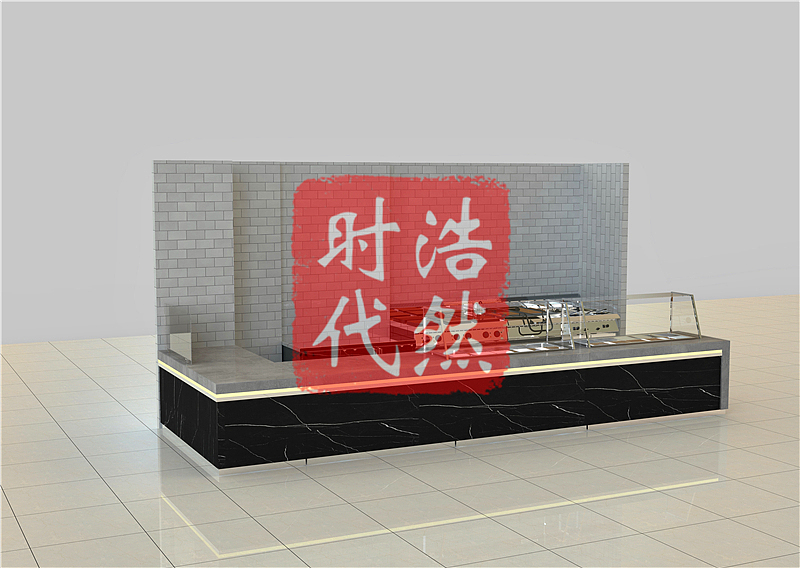 学校施工食堂自助餐台设计定制 自助取餐台定制