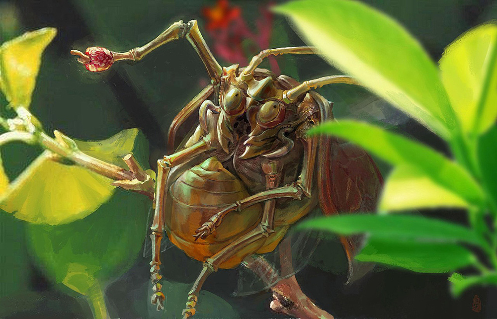 17年四只虫子写实练习