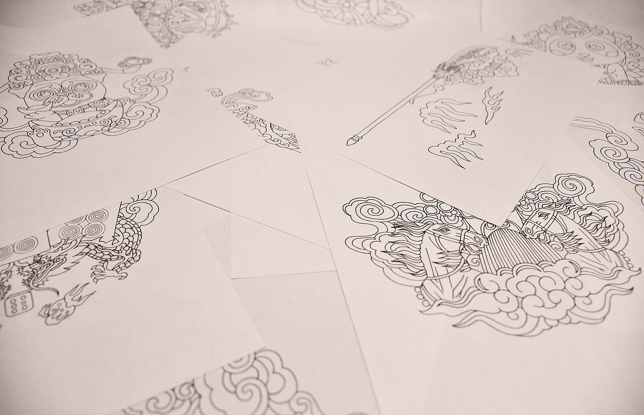 锦绣才子刺绣老布鞋（图ZMTA5MzQ1ODQw） - 商业插画 - 站酷设计师车车向前冲原创素材 - 站酷ZCOOL