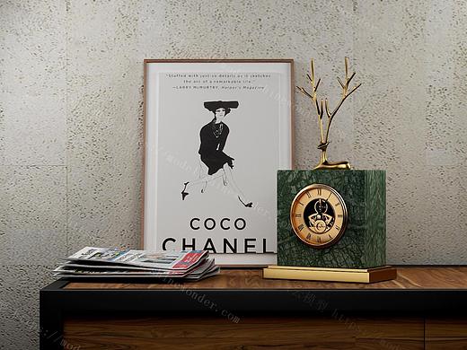 现代装饰摆件、现代时钟装饰摆件、现代花瓶装饰摆件