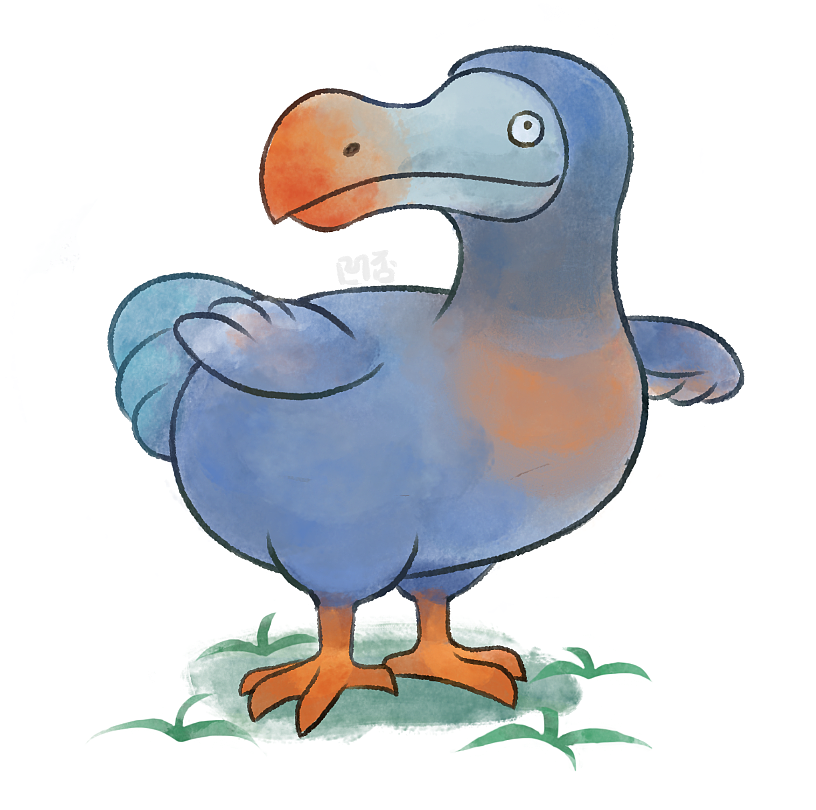 一套濒危动物水彩插画