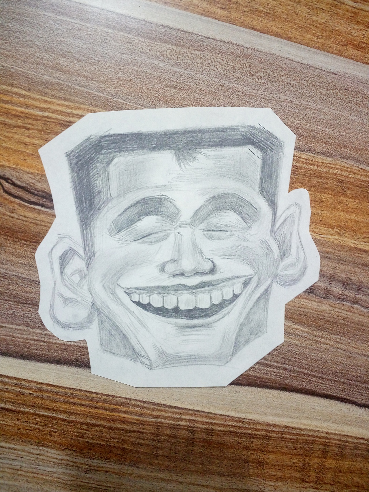 动漫素描夸张人像