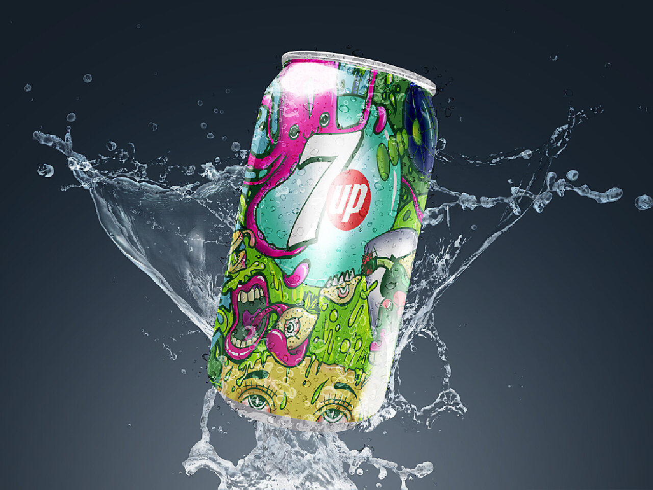 柠檬-青柠汽水品牌“七喜”（7UP）的全新品牌形象发布！ - 设计|创意|资源|交流