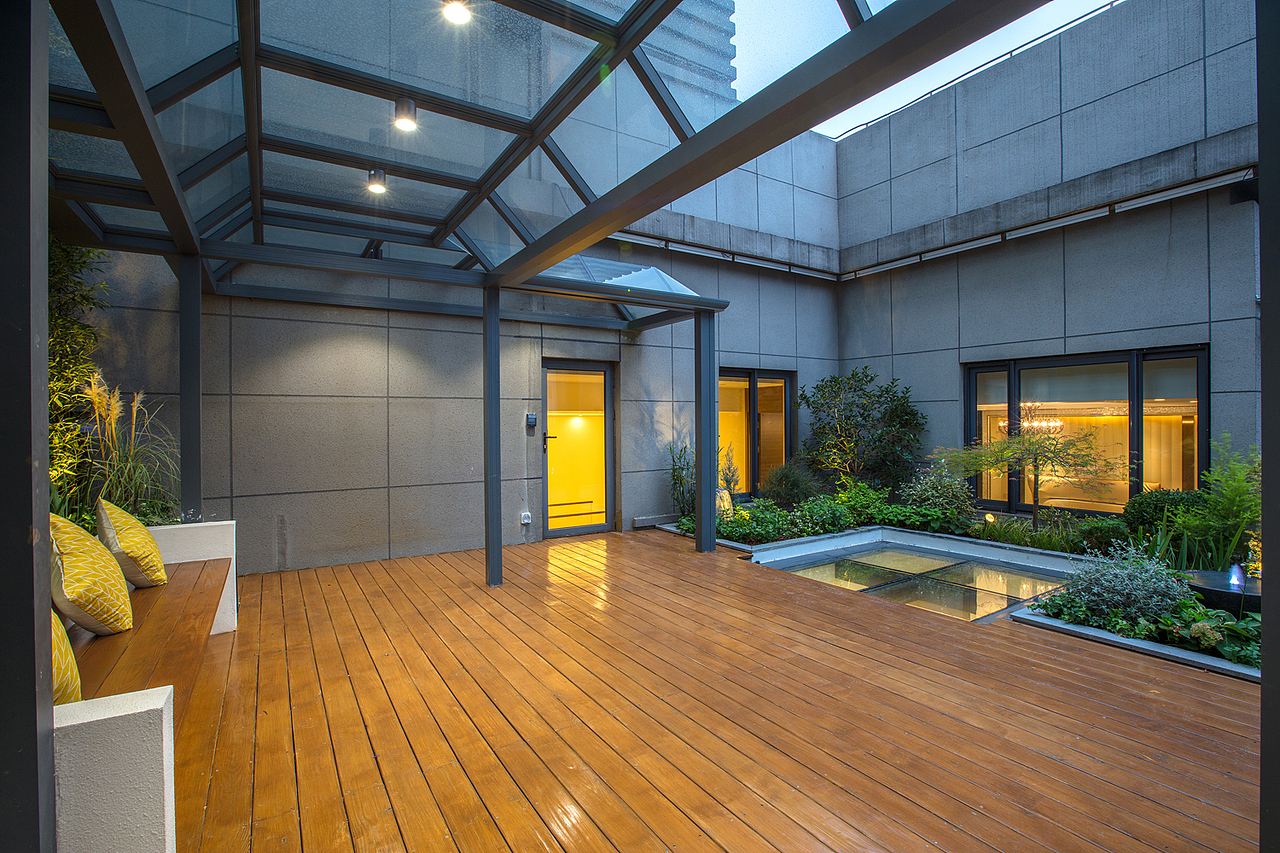 八八中心 上海屋顶花园设计 景观花园施工落地