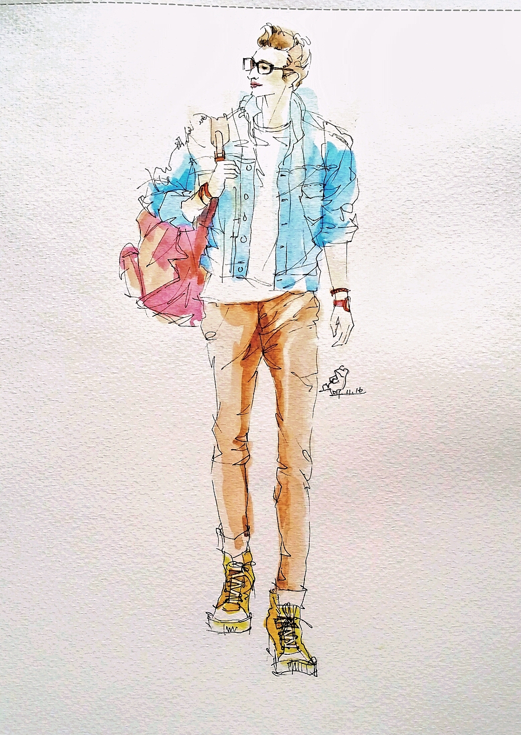 时尚插画(男装)