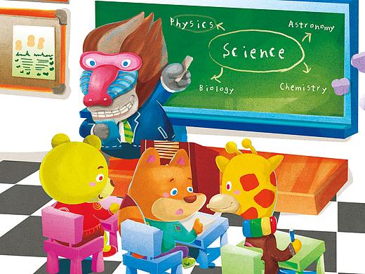 [儿童插画]All-embracing Science包罗万象的科学