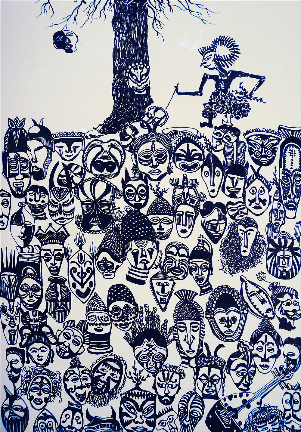 与面具同行#出发的勇气2014#（图ZMjAyNjEzMjQ=） - 新锐潮流插画 - 站酷设计师张沫沫1992原创素材 - 站酷ZCOOL