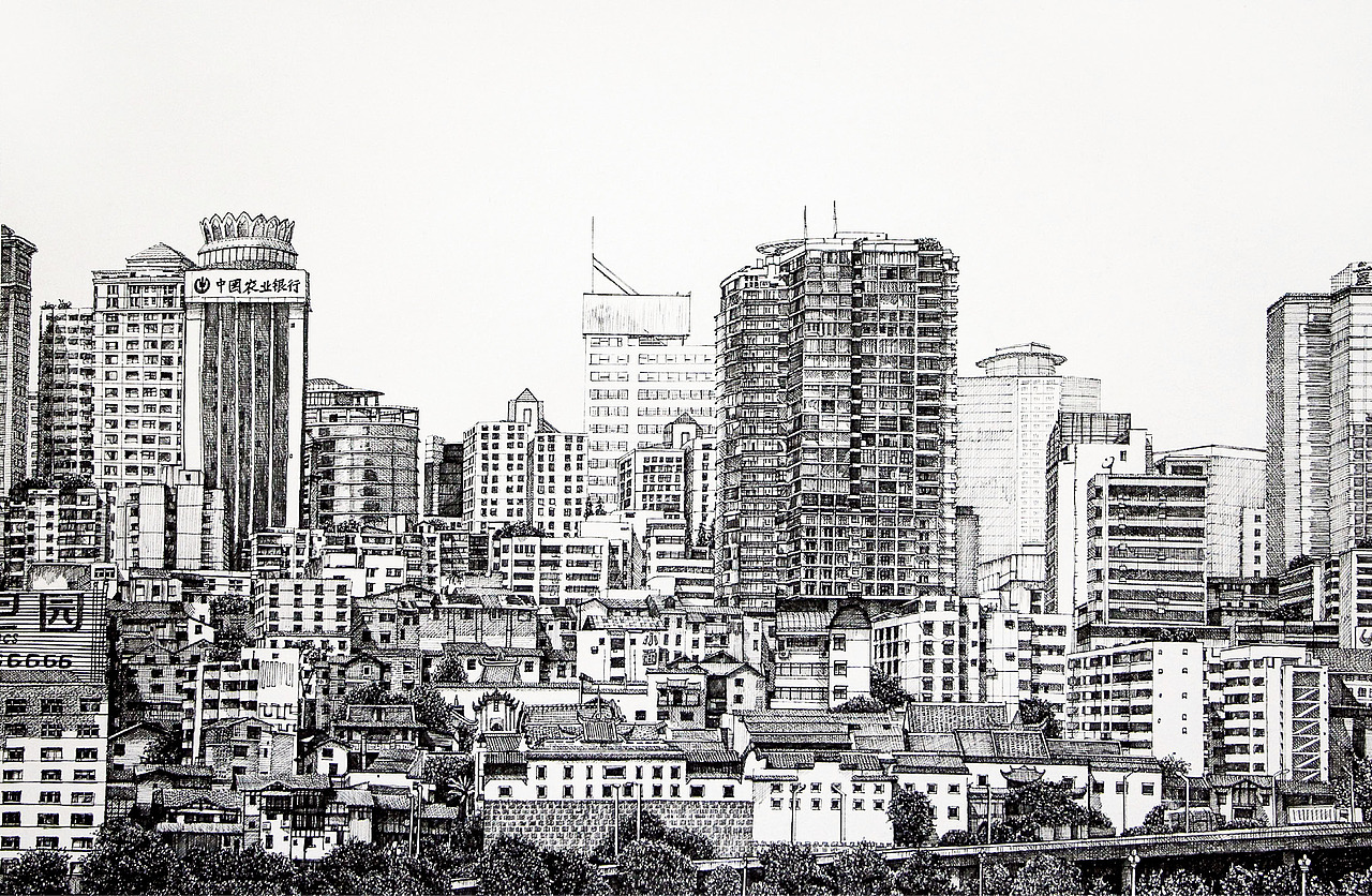 钢笔系列作品 重庆