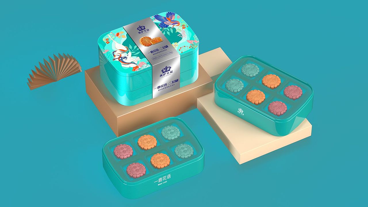 广州巨灵:华香园与凯萨皇冠2022月饼礼盒包装设计