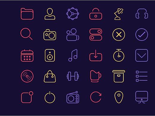 线性icon（个人主页-ZMjYzMzE2NTI=） - 图标 - 站酷设计师喵星人儿原创素材 - 站酷ZCOOL