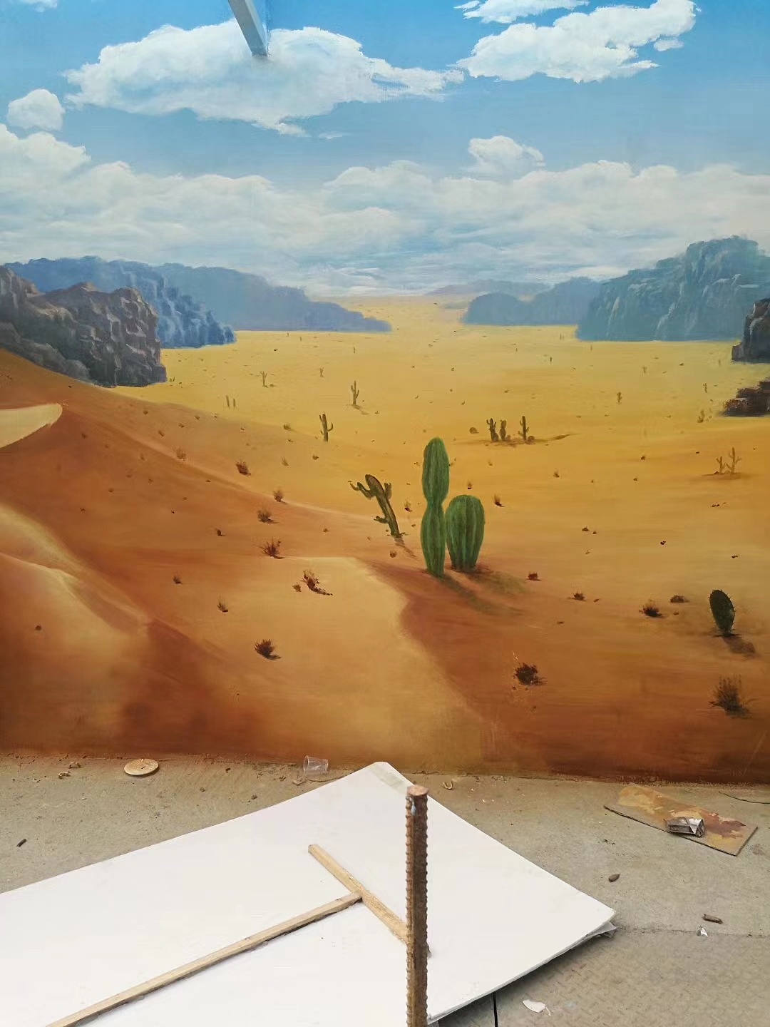 都市里的森林墙绘创作